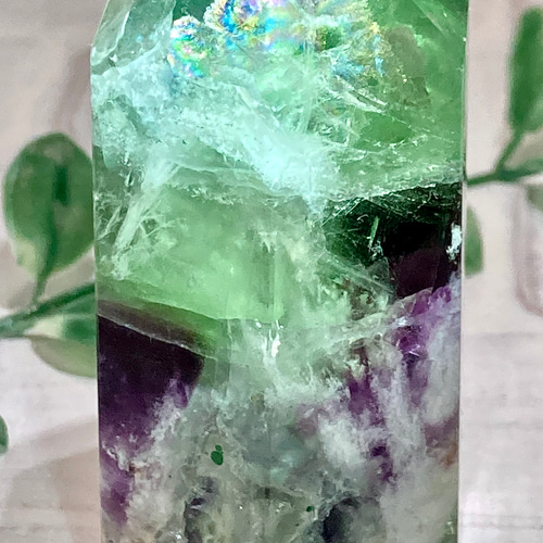 エンジェルフェザー✿*:・ フローライト マルチカラー 蛍石 ポイント