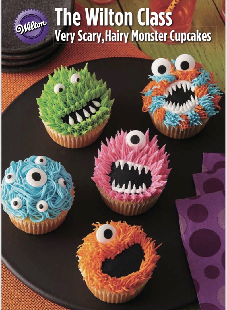 秋の体験レッスンハロウィンモンスターカップケーキを作ろう