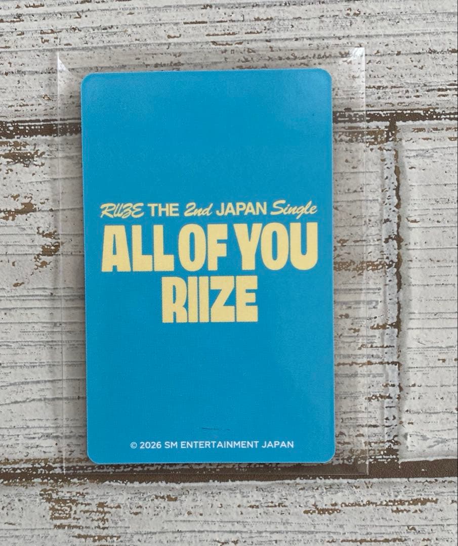 RIIZE ポップアップ ソンチャン トレカ ALL OF YOU - メルカリ